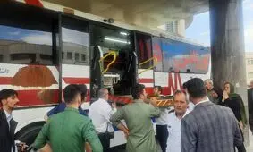 سوختگی ۱۱ دختر دانش‌آموز براثر آتش گرفتن سرویس مدرسه در ارومیه