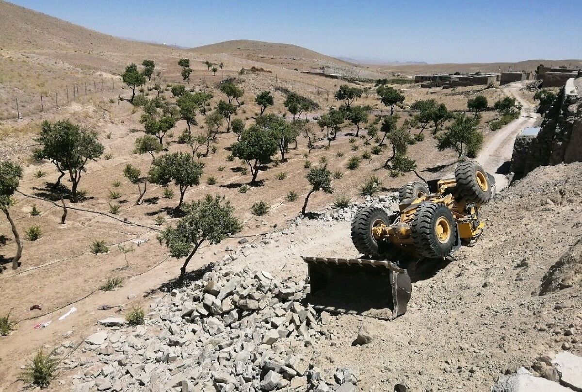  ۲ کشته در واژگونی لودر 