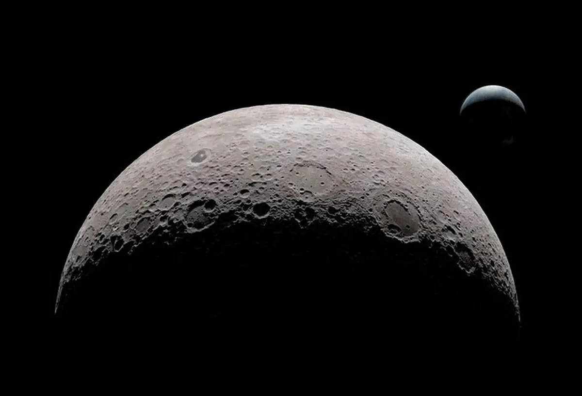  نیمه پنهان ماه از دید ماه‌نشین شبح آبی شرکت فضایی فایرفلای ایروسپیس/ عکس

