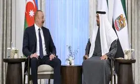 گفت و گوی رئیس امارات و رئیس جمهور آذربایجان