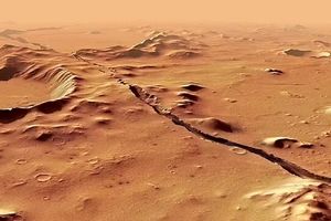 کشف یک ستون بزرگ از سنگ مذاب در زیر دشت های مریخ