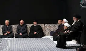 تصویری از همنشینی آملی لاریجانی و محسنی اژه ای در محضر رهبری/ فرمانده کل سپاه هم آمد