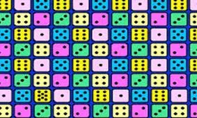 بازی فکری/ تاس 8 نقطه را زیر 5 ثانیه پیدا کنید