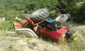 واژگونی تراکتور در روستای پسین دره بجنورد/ 4 نفر کشته شدند