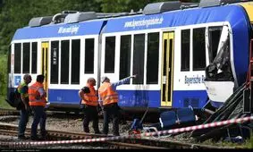 برخورد دو قطار در مترو استراسبورگ فرانسه/ ویدئو