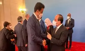 امیر قطر وارد قاهره شد

