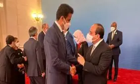 امیر قطر وارد قاهره شد


