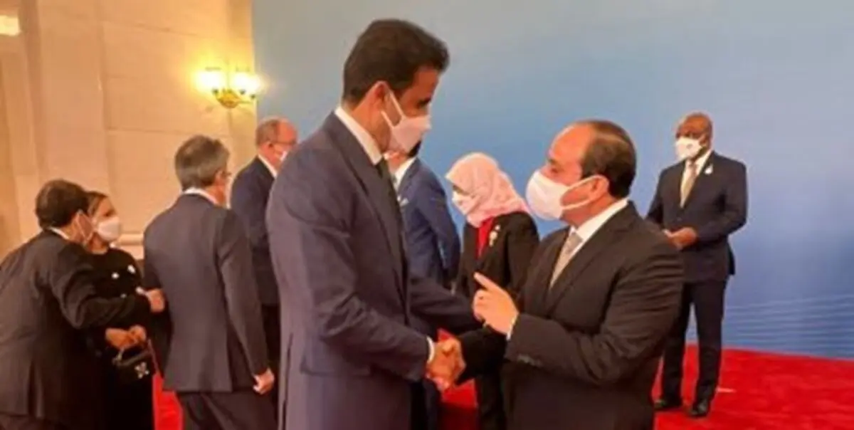 امیر قطر وارد قاهره شد

