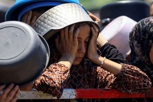 صحنه‌ای آخرالزمانی از غزه برای پیدا کردن غذا/فیلم