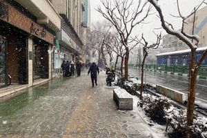 بارش برف و باران و آبگرفتگی معابر در ۶ استان