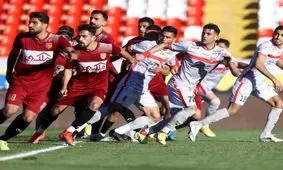 درگیری 2 بازیکن تیم پدیده قبل از بازی پرسپولیس