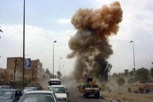 انفجار بمب دست‌ساز در مسیر کاروان تجهیزات نظامی در دیوانیه عراق