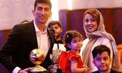 استوری همسر بیرانوند با مدال قهرمانی