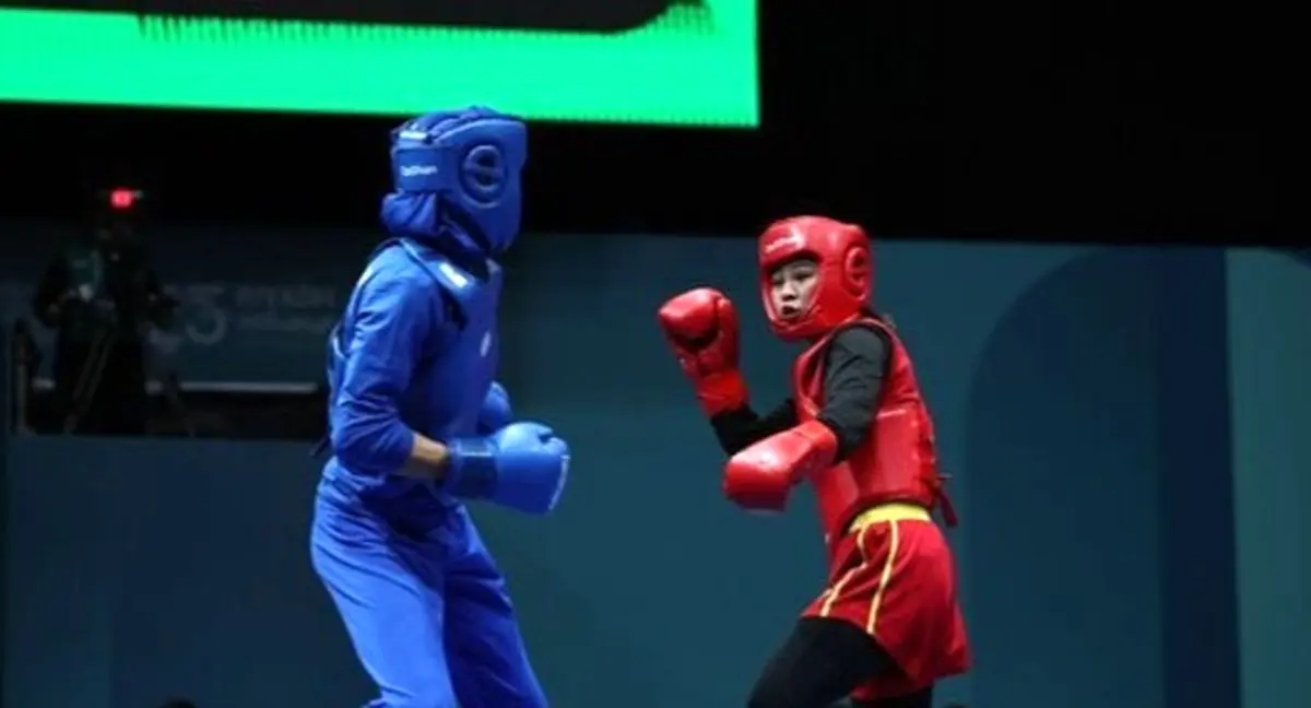 سارا شفیعی در رقابتهای ووشو قهرمان شد/ احترام نظامی شیردختر ایران