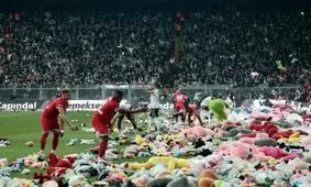 عکس های جالب و دیدنی / ریختن هزاران عروسک برای بچه های زلزله زده 