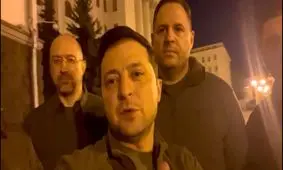 رئیس‌جمهور اوکراین: همه ما اینجا در کی‌یف و آماده دفاع هستیم/ ویدئو