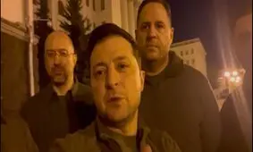 رئیس‌جمهور اوکراین: همه ما اینجا در کی‌یف و آماده دفاع هستیم/ ویدئو