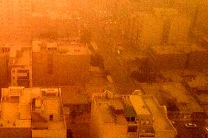 خوزستان زیر گرد و غبار؛ غلظت خاک در حمیدیه ۲۶ برابر حد مجاز

