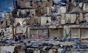 خسارات آتش‌سوزی در شهرک چوبی امامزاده ابراهیم گیلان/ تصاویر