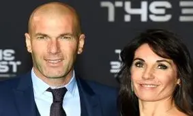 کفش‌های جنجالی زیدان در هفته مد در کنار همسرش