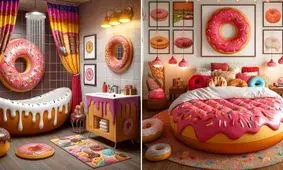 خانه ای با تم دونات 