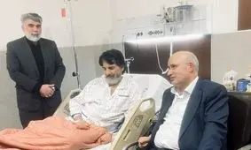 عیادت تاج از پیشکسوت استقلال و پرسپولیس
