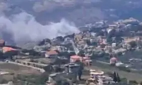 بمباران شهرستان نبطیه در جنوب لبنان توسط جنگنده‌های اسرائیل/ ویدئو

