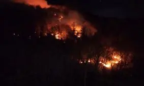 مهار آتش سوزی در ارتفاعات لوندویل آستارا/ ویدئو