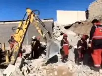 ریزش دیوار و مرگ ۴ کارگر در مشهد/ ویدئو
