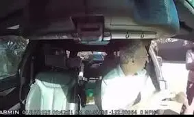 لحظه بازداشت پزشک ایرانی در آمریکا با شکستن شیشه خودرو/ ویدئو