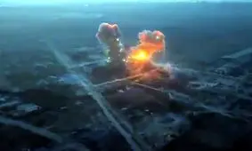 لحظه بمباران عجیب بیت حانون در شمال غزه | ویدئو