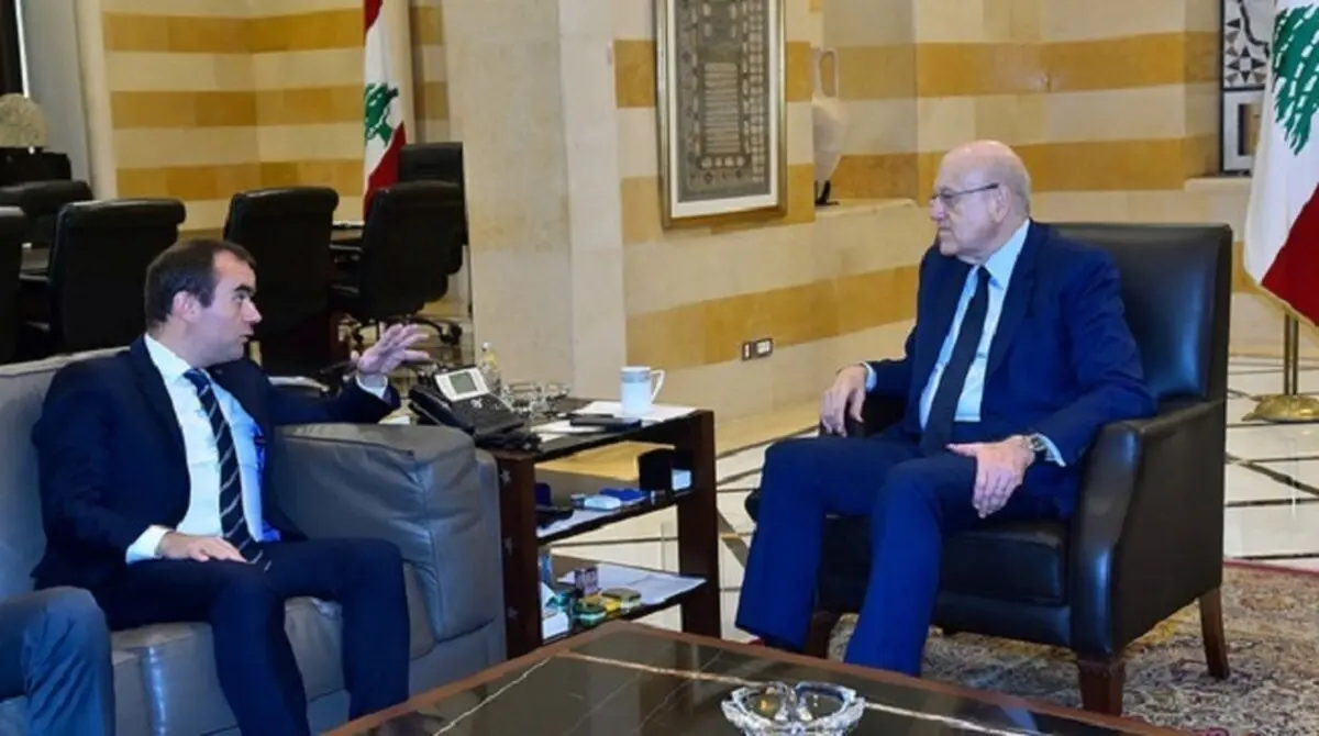 دیدار وزیر دفاع فرانسه با نخست وزیر لبنان پیش از سخنرانی سید حسن نصرالله

