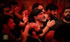میانداری مهران غفوریان در مراسم عزاداری امام حسین(ع) در بازار/ ویدئو