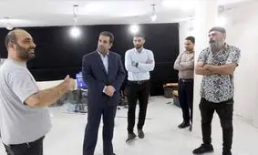 بازدید مدیرکل ارتباطات و امور بین الملل شهرداری اهواز از روند پیشرفت رادیوشهر