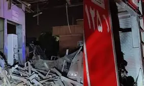 انفجار هولناک مخزن گاز نیسان در جایگاه سوخت جهرم