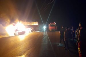 تصادف منجر به آتش‌سوزی با ۳ کشته