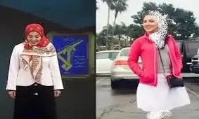 تفاوت پوشش ژیلا صادقی در ایران و آمریکا/ ویدئو 