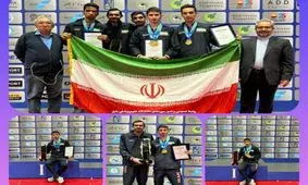 مدال طلای تنیس‌روی‌میز آسیای میانه برگردن جوان بابلی