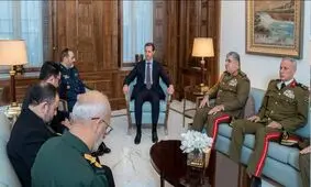 دیدار وزیر دفاع کشورمان با بشار اسد