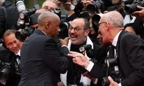 مزاحمت یک عکاس باعث خشم «دنزل واشنگتن» شد/ ویدئو