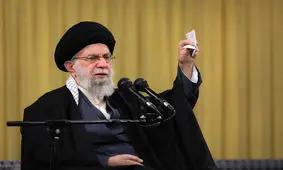 پوستر جدید Khamenei.ir/ همین حالا مجازات ادامه دارد/ عکس