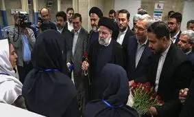 شوخی رئیسی با خبرنگار صداوسیما در حاشیه افتتاح پروژه‌ای ۳۴ ساله/ ویدئو