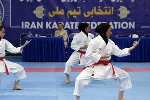 عکس هایی از رقابت‌های انتخابی تیم ملی کاراته زنان