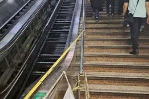 ۴ مصدوم در حادثه سقوط از پله برقی مترو امام خمینی(ره)/ دلیل سقوط تعدادی از مسافران از پله‌برقی اعلام شد