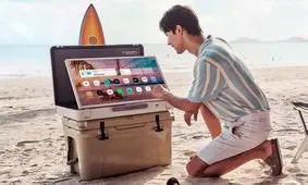 ال جی استندبای می گو که در یک چمدان قرار دارد!/ ویدئو و تصاویر