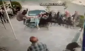 تصادف خودرو با عابران در شیراز با ۱۰ مصدوم/ ویدئو