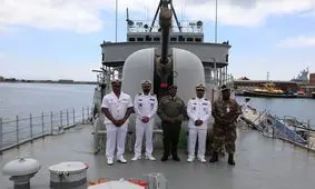 ناوگروه رزمی - اطلاعاتی ایران وارد بندر کیپ تاون آفریقای جنوبی شد

