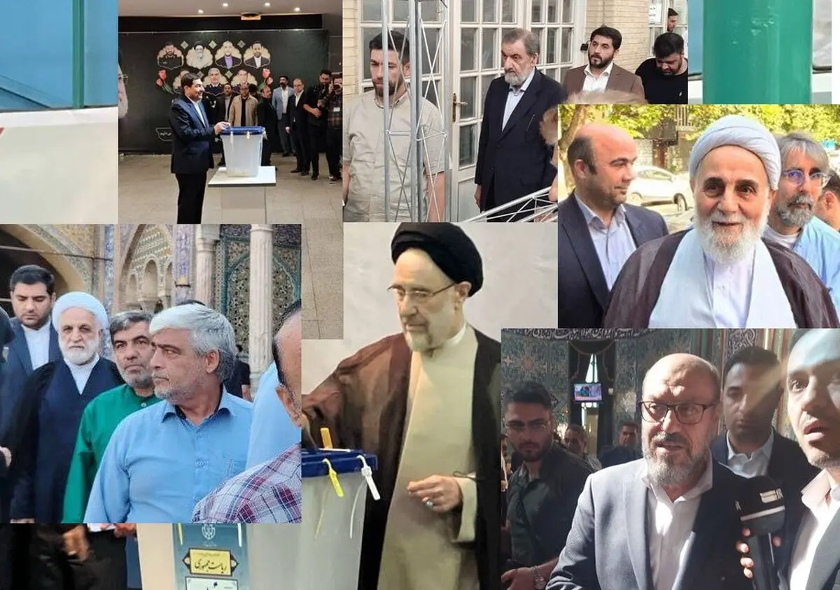  شخصیت های سیاسی کجا رای دادند؟/ احمدی نژاد در انتخابات شرکت نکرد