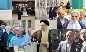  شخصیت های سیاسی کجا رای دادند؟/ احمدی نژاد در انتخابات شرکت نکرد
