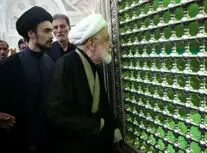 حضور مهدی کروبی در حرم امام(ره)